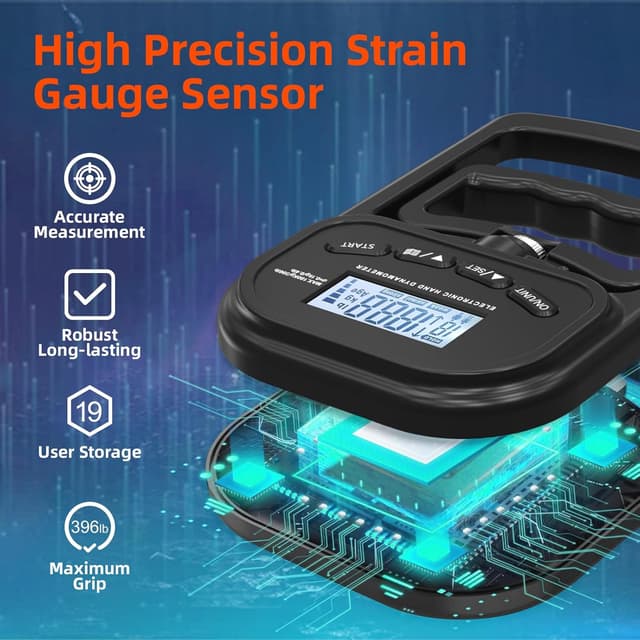 Thumbnail 4 de inaepeak Entrenador de fuerza de agarre 180 kg