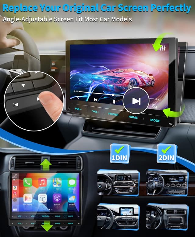 Thumbnail 3 de URVOLAX Android 13 Autoradio mit 10 Zoll Display
