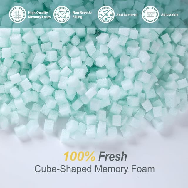 Detalle 2 de Rainmr Extra Long Memory Foam Body Pillow (21 x 72 inches) with Cooling Cover