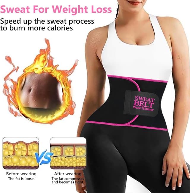 Detalle de AMZBOSS Women’s Waist Trainer (Neoprene Sweat Belt) for Lower Belly Fat & Core Support