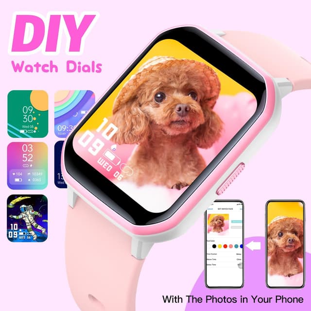 Detalle 2 de Kids Smart Watch 1.5‑inch DIY Face, IP68