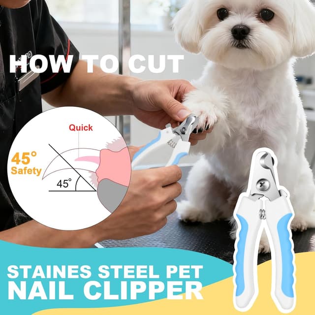 Detalle de WENDISI Dog Grooming Scissors Set with Safety Rounded Tips (4-piece kit)