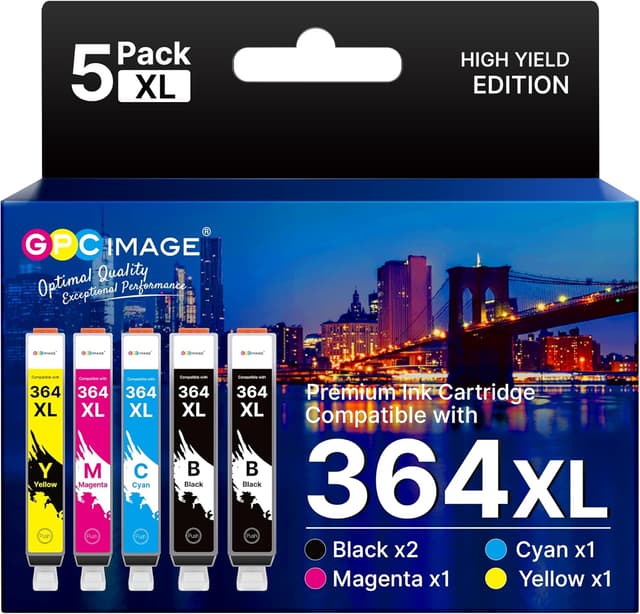 Detalle de GPC Image 364XL Ink Cartridges 5-Pack
