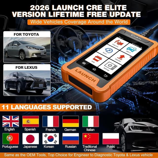 Thumbnail 4 de LAUNCH Creader Elite OBD2 Scanner 4"