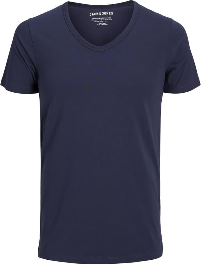 Detalle de Jack & Jones T-Shirt basic col en V à manches courtes