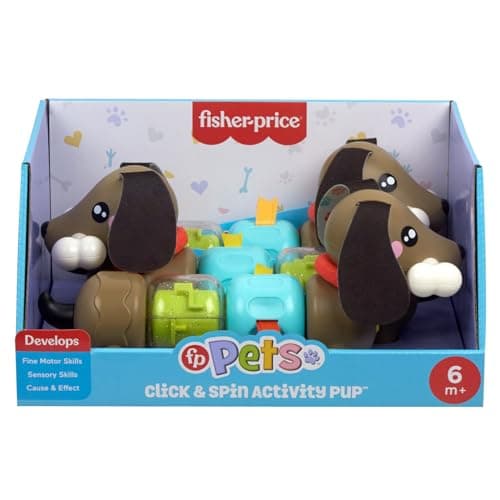 Thumbnail 6 de Fisher-Price Perrito de actividades con sonidos y giros (HTW91) para bebés a partir de 6 meses