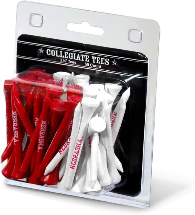 Detalle de Team Golf NCAA Women’s Team Golf 2-3/4" Golf Tees (50 Pack) — Regulation Size, Multi-Team Colors