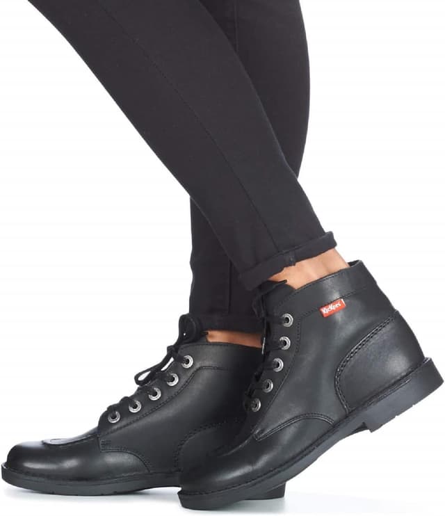 Detalle 2 de Kickers stivaletti e stivali da donna in marrone con tacco piatto