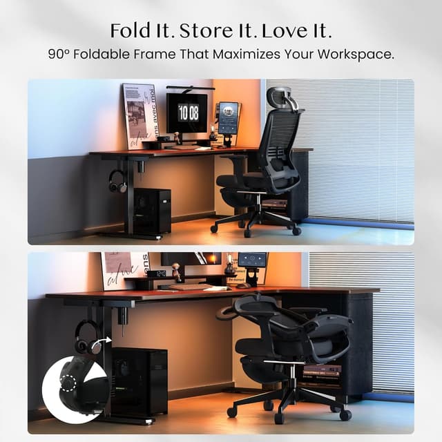 Thumbnail 3 de FLEXISPOT Foldex sedia pieghevole ergonomica 90°