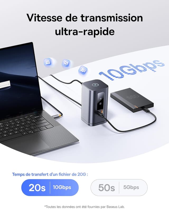 Thumbnail 6 de Baseus Station d’accueil USB-C 100 W 11 en 1