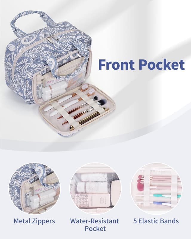 Thumbnail 3 de Narwey Full Size Toiletry Bag Blue Leaf