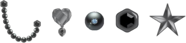 Detalle 2 de Crocs Punk Gunmetal 5 Pack Breloques Multicolore