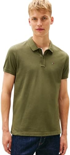 Imagen de Tommy Jeans TJM Slim Placket Polo XXL verde oscuro en OfertitasTOP