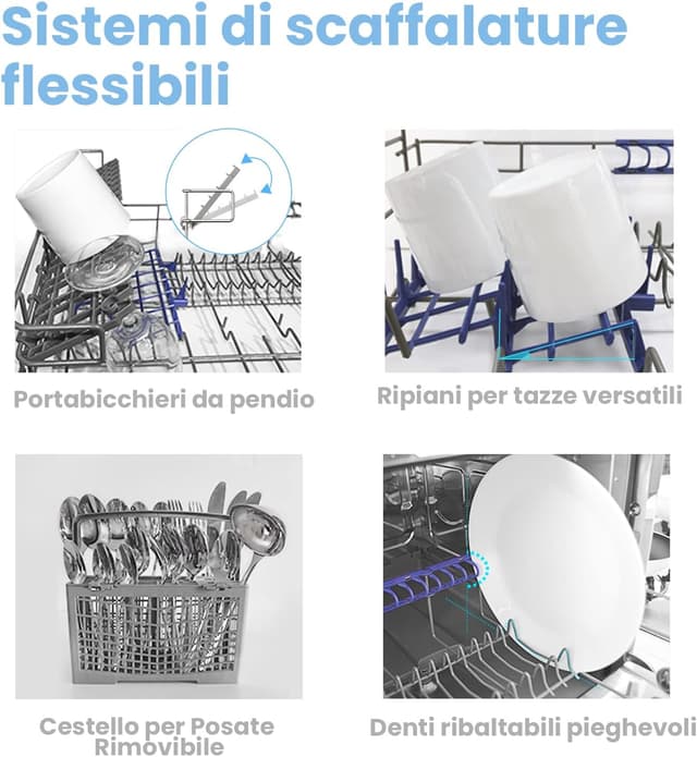 Thumbnail 6 de Comfee TD602E-S, mini lavastoviglie da tavolo