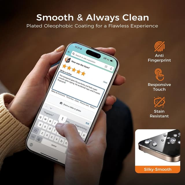 Thumbnail 5 de Zeniss NeverBreak 9H+ Screen Protector for iPhone 16 Pro