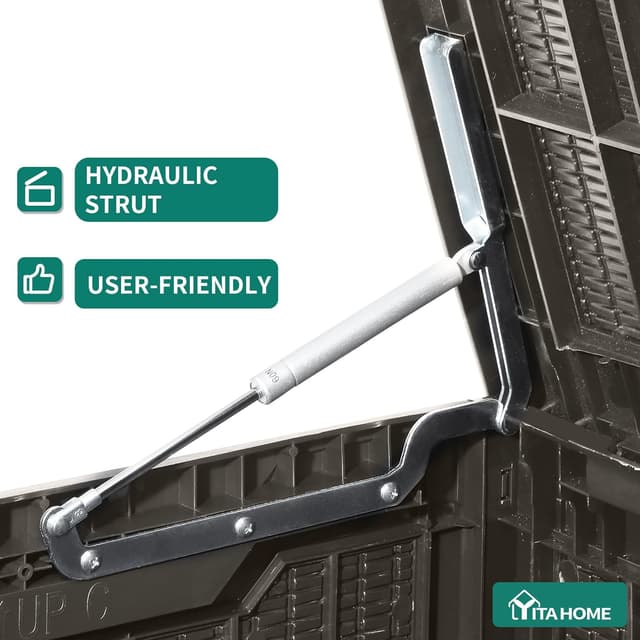 Detalle 2 de YITAHOME 380L Baule Esterno Resina