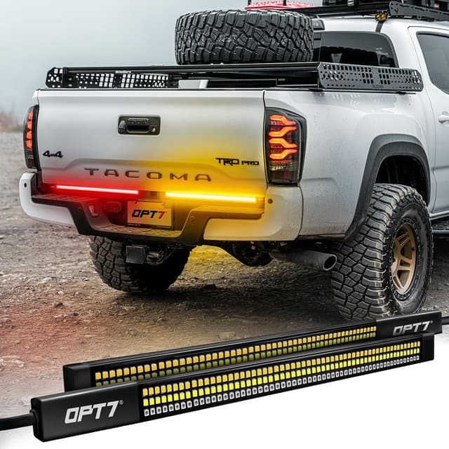 Detalle de OPT7 Redline Parlux Triple Row LED Tailgate Light Bar 🚚