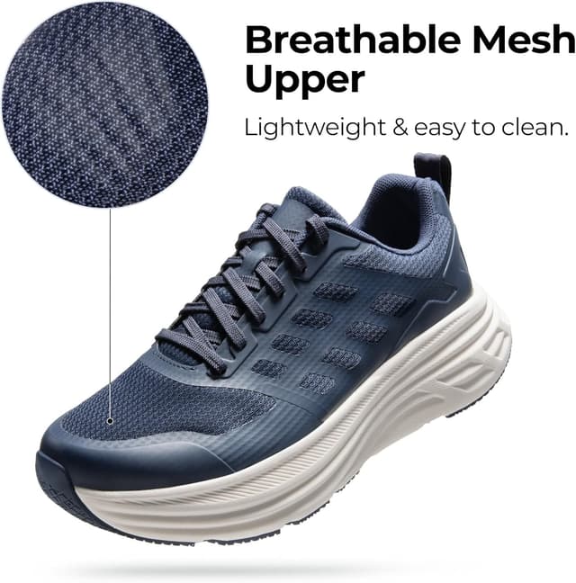 Detalle de NORTIV 8 Men’s Walking Running Tennis Cushioning Shoes with ActiveFloat Non Slip