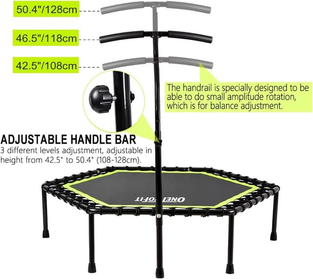Detalle 2 de ONETWOFIT 122cm Trampolín de Rebote