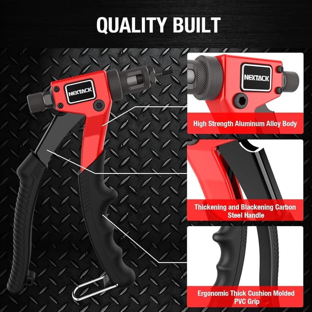 Detalle 2 de NEXTACK NT600 Rivet Nut Tool Kit 8" 🛠