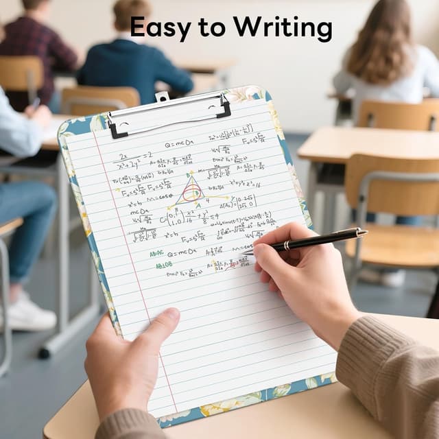 Detalle de Luminzo Klemmbrett A4 Letter Clip 80 Blatt