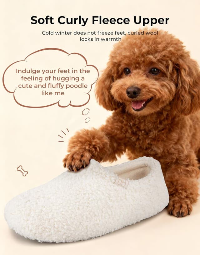 Detalle 2 de HomeTop Moccasin Slippers memory foam 1 pair