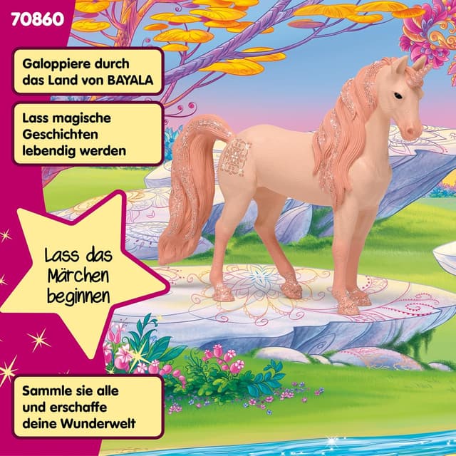 Detalle 2 de schleich BAYALA Einhorn-Stute Peach 70860 (ab 5 Jahren) – detailgetreue Sammelfigur