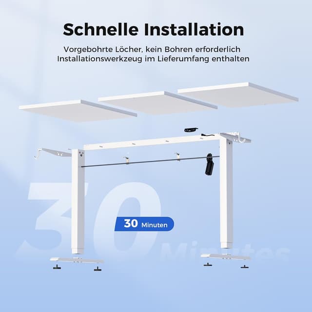 Thumbnail 6 de Agilestic Höhenverstellbarer Schreibtisch 120×60 cm, elektrisch
