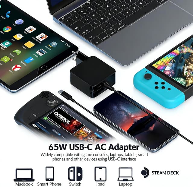 Thumbnail 6 de 65W USB‑C Ladegerät für Steam Deck und Switch