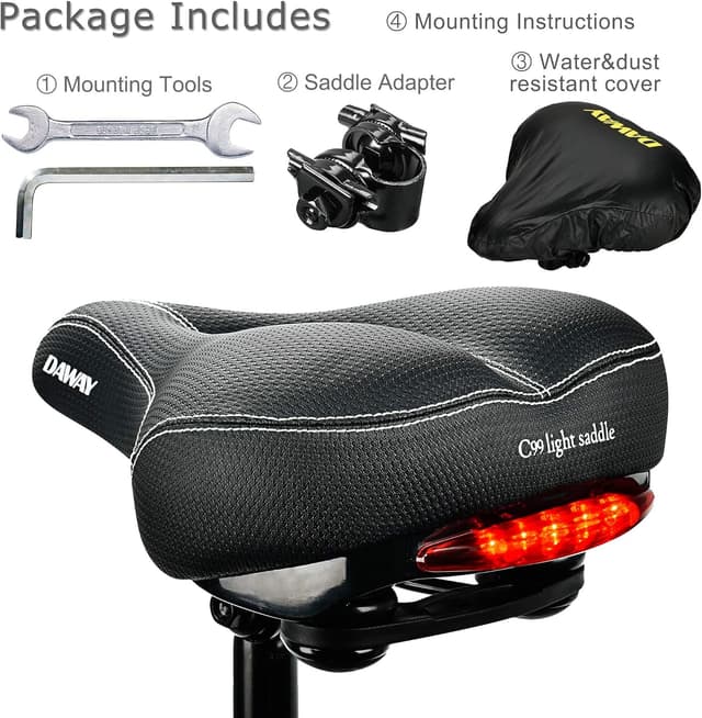 Thumbnail 6 de DAWAY C99 bike seat with memory foam