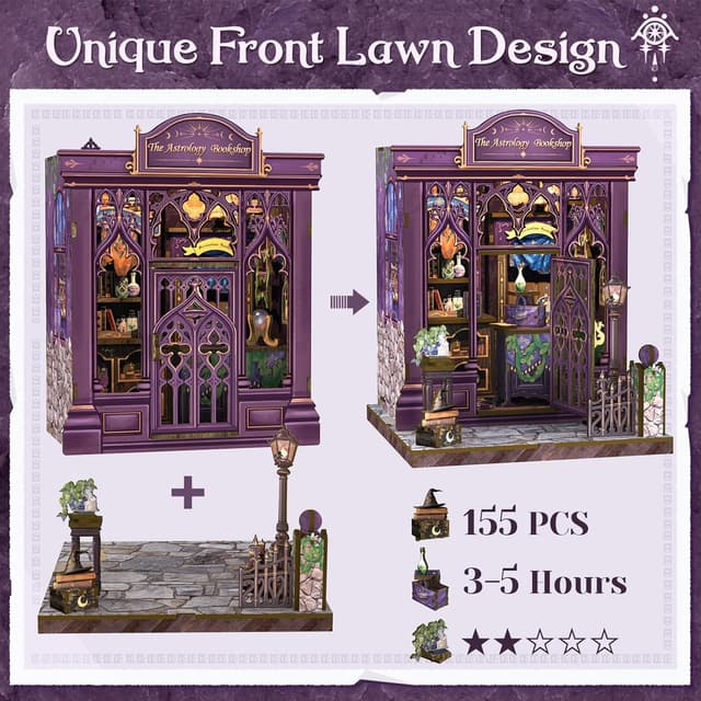 Thumbnail 3 de CUTEBEE Book Nook Kit 196-piece