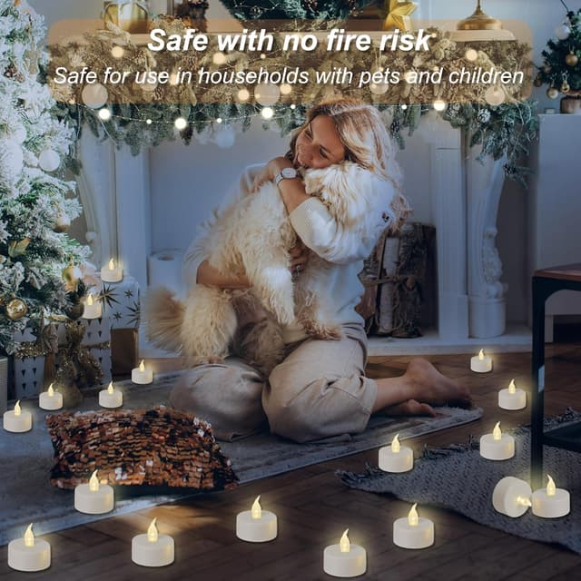 Thumbnail 4 de Auralome LED Tea Lights Candles 24-Pack