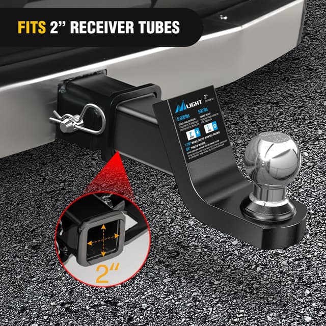 Thumbnail 6 de Nilight Fusion Trailer Hitch Mount 2-inch