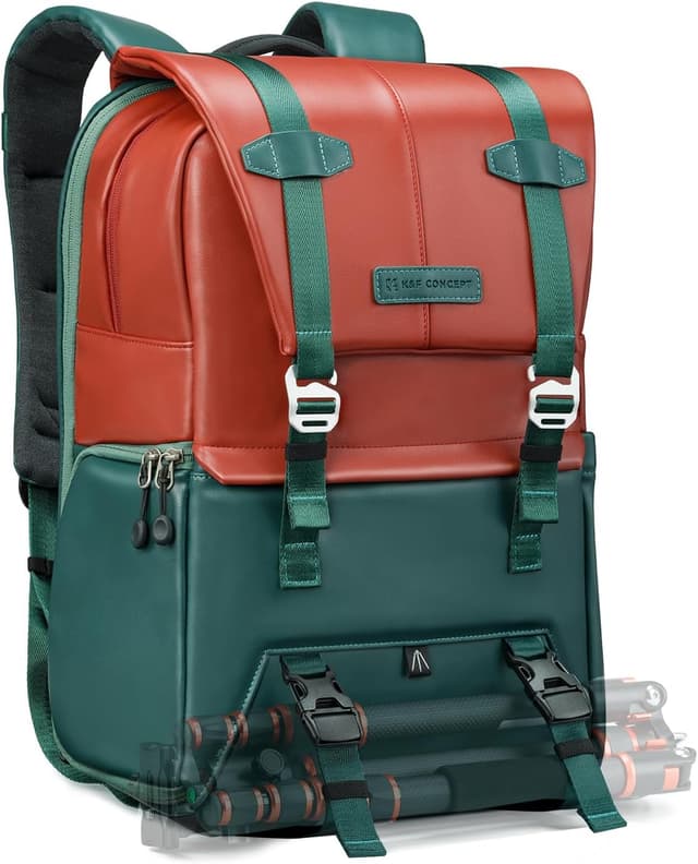 Detalle de K&F CONCEPT 20L Camera Backpack with Raincover & 15.6-inch Laptop Compartment