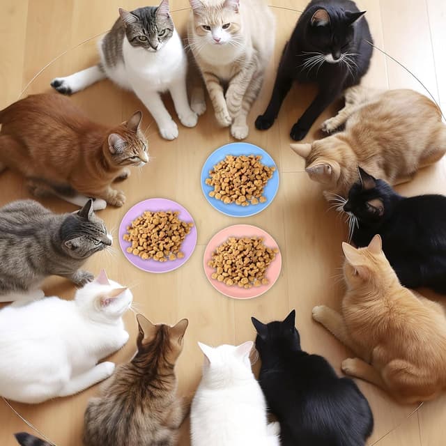 Thumbnail 6 de Katzennapf 10er Set flach für Kätzchen 🐾