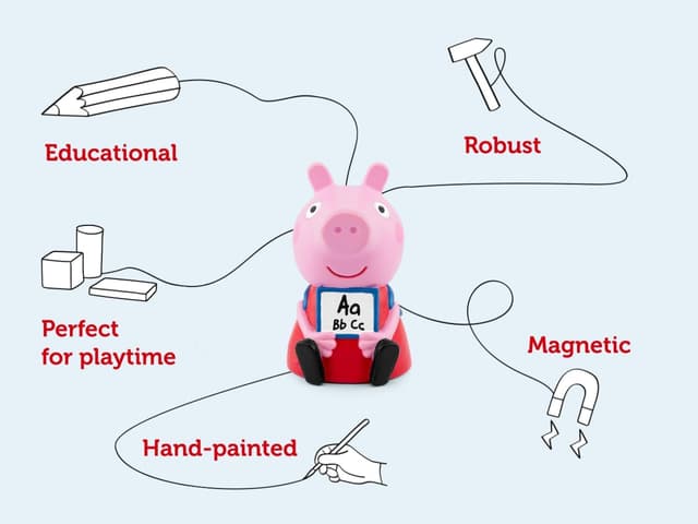 Detalle de tonies Peppa Pig: Learn With Peppa (for use with toniebox), ages 3+