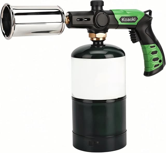 Detalle de KOACKL Propane Torch Head Kitchen Blow Torch Gun with Igniter (Propane Tank Not Included)