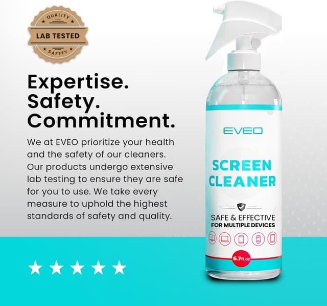 Thumbnail 6 de EVEO Screen Cleaner Spray (Streak-Free) TV Screen Cleaner Kit with Plush Microfiber Cloth
