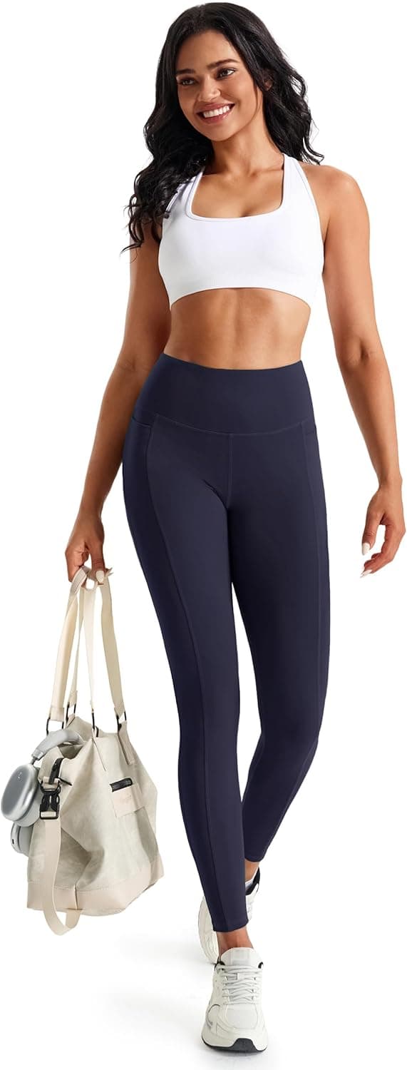 Detalle 1 de JOYSPELS Women’s Gym Leggings with Pockets – High-Waisted Tummy Control Full Length & Capri
