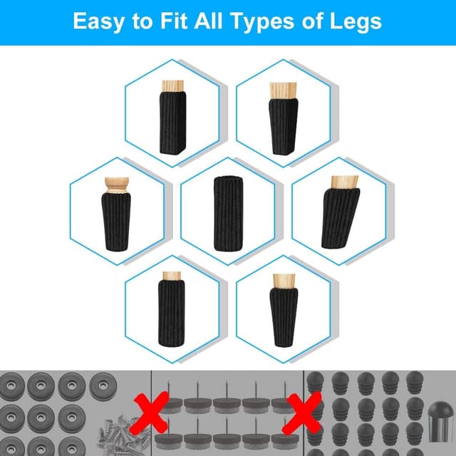 Thumbnail 3 de OSDUE Stuhlsocken 24 Stück