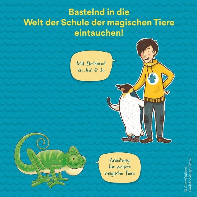 Detalle 2 de Kosmos 604660 „Die Schule der magischen Tiere“ – Gips-Spaß mit Juri, Bastelset ab 8 Jahren