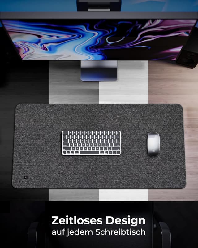 Detalle 2 de MYMIND Schreibtischunterlage Filz 80x40 cm