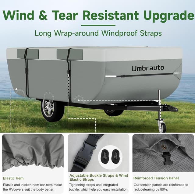Thumbnail 6 de Umbrauto Pop Up Folding Camper Cover 12'–14' 🛻