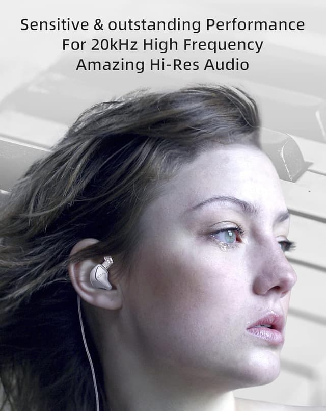 Detalle 2 de CCA NRA In-Ear-Kopfhörer mit Elektret-Technologie und abnehmbarem 2-poligem Kabel (inkl. Mikrofon)