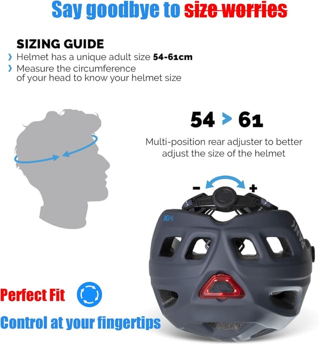 Detalle de Casco bici PANK MTB 15 prese d’aria LED