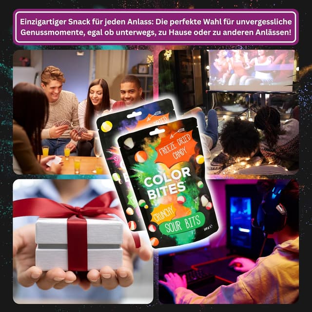 Thumbnail 4 de Color Bites Gefriergetrocknete Süßigkeiten 2x100 g 🍬