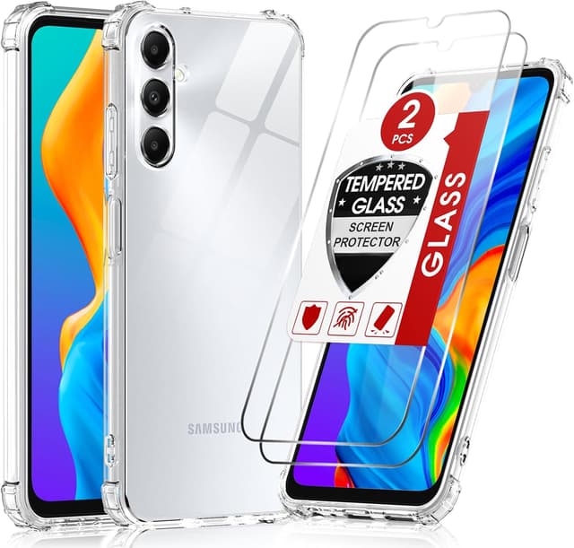 Detalle de LeYi A05s 4G clear shockproof case