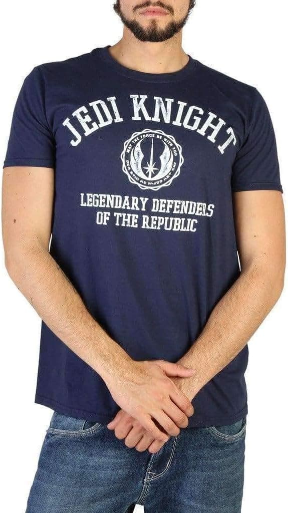 Detalle 1 de Star Wars Men’s Jedi Knight Collegiate T-Shirt (Official Licensed 90% Cotton/10% Polyester)