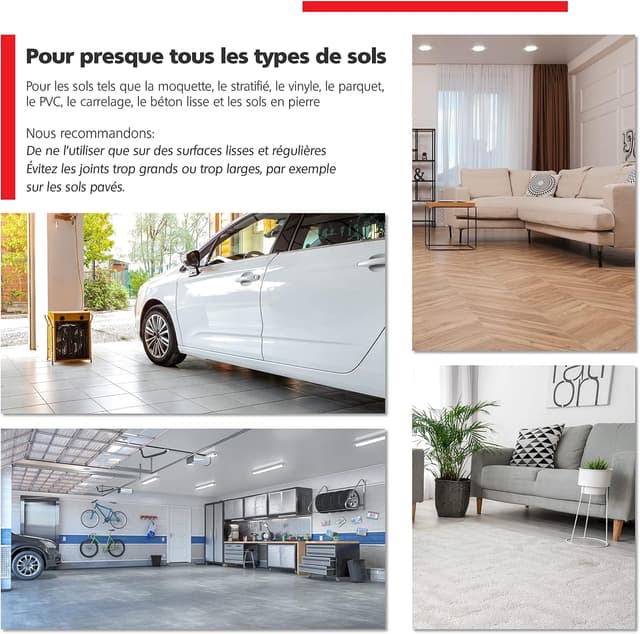 Detalle de RAVN HAMAN : lot de 4 roulettes pour meubles avec frein (jusqu’à 35 kg par roue) et pivot intérieur/extérieur