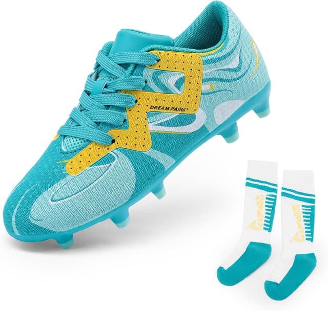 Thumbnail 6 de DREAM PAIRS Youth Soccer Cleats with Socks — Firm Ground Cleats for Kids